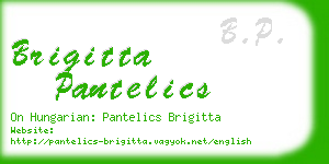 brigitta pantelics business card